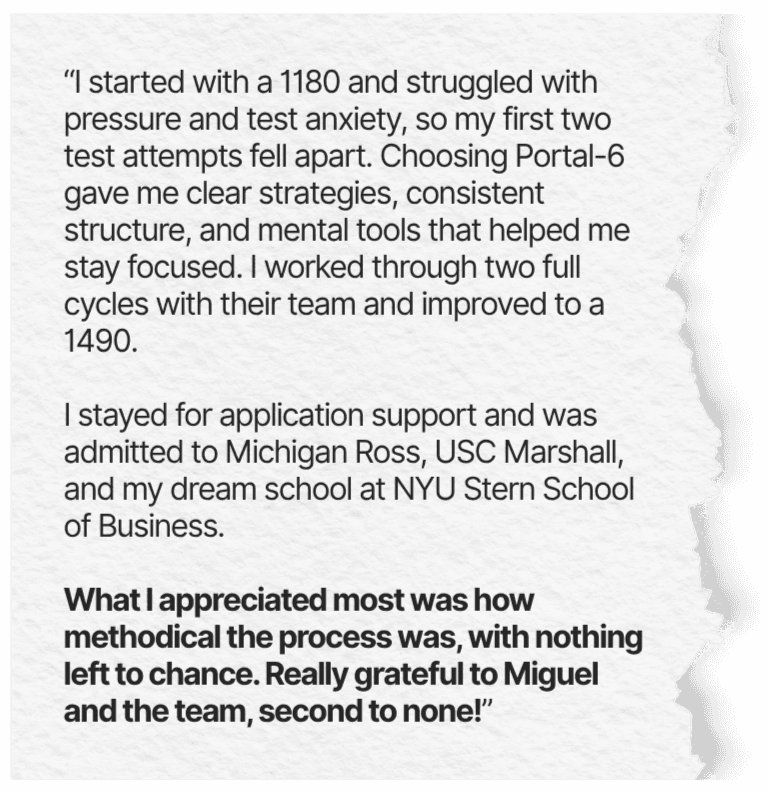 Student testimonial